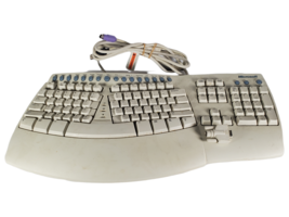 Microsoft Ergonomic Natural Wired USB PS/2 Keyboard Pro RT9431 V:5FTW - £33.11 GBP