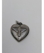Vintage Sterling Silver WWII Sweet Heart Locket Pendant Charm - $696.90 MXN