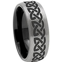 (New With Tag) Tungsten Carbide Celtic Wedding Band Ring-Price for one ring 8 - £46.84 GBP