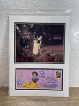 Disney Snow White and the Seven Dwarfs Stamp Art &amp; Envelope USPS Cleanin... - $19.80