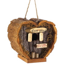 Zingz &amp; Thingz Cozy Love Shack Birdhouse 5.12x3.5x4.75&quot; - £19.43 GBP