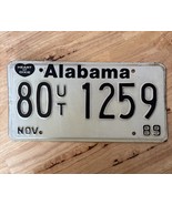 Vintage Alabama License Plate 1989 Heart of Dixie - $247.60 MXN
