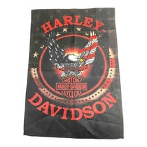 Harley Davidson Motorcycles 2009 Small Garden Yard Flag 17x12 Eagle Bar ... - $21.49