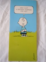 Vintage Hallmark Contemporary Cards Charlie Brown Birthday Card 1970s  - £3.11 GBP