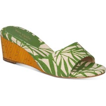 Kate Spade NY Women Wedge Heel Slide Sandals Meena Size US 7B Green Palm... - $99.99