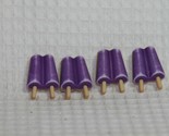 Novelty Buttons (new) 3/4&quot; (4) POPSICLE - PURPLE - $4.14