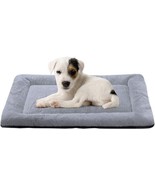 Summer Super Soft Dog &amp; Cat Crate Bed -Fluffy Pet Bed All Season (36&quot;.Grey) - £10.69 GBP