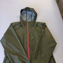 Columbia XL3144 Women's Green Windbreaker Zip Up Hooded Nylon Jacket Size Large image 15