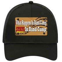 What Happens In Band Camp Novelty Black Mesh License Plate Hat Tag - £23.17 GBP