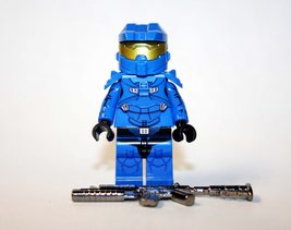 Halo Spartan Blue Game Minifigure Custom - $6.50