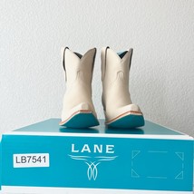Lane EMMA JANE Womens Cowboy Bootie 9 Pale Ivory Western Cowgirl Short B... - $133.65