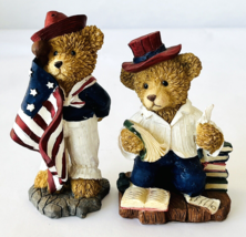 Patriotic Sailor Bear July 4 American Flag &amp; Writer Bear K&#39;s Collection - £22.82 GBP
