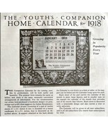 1917 Youth&#39;s Companion Calendar Advertisement Full Page Antique LGADYC4 - $41.12 CAD
