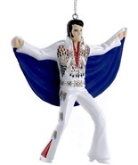 Elvis Presley - Elvis in Eagle Suit with Blue Cape Ornament by Kurt Adle... - £14.69 GBP