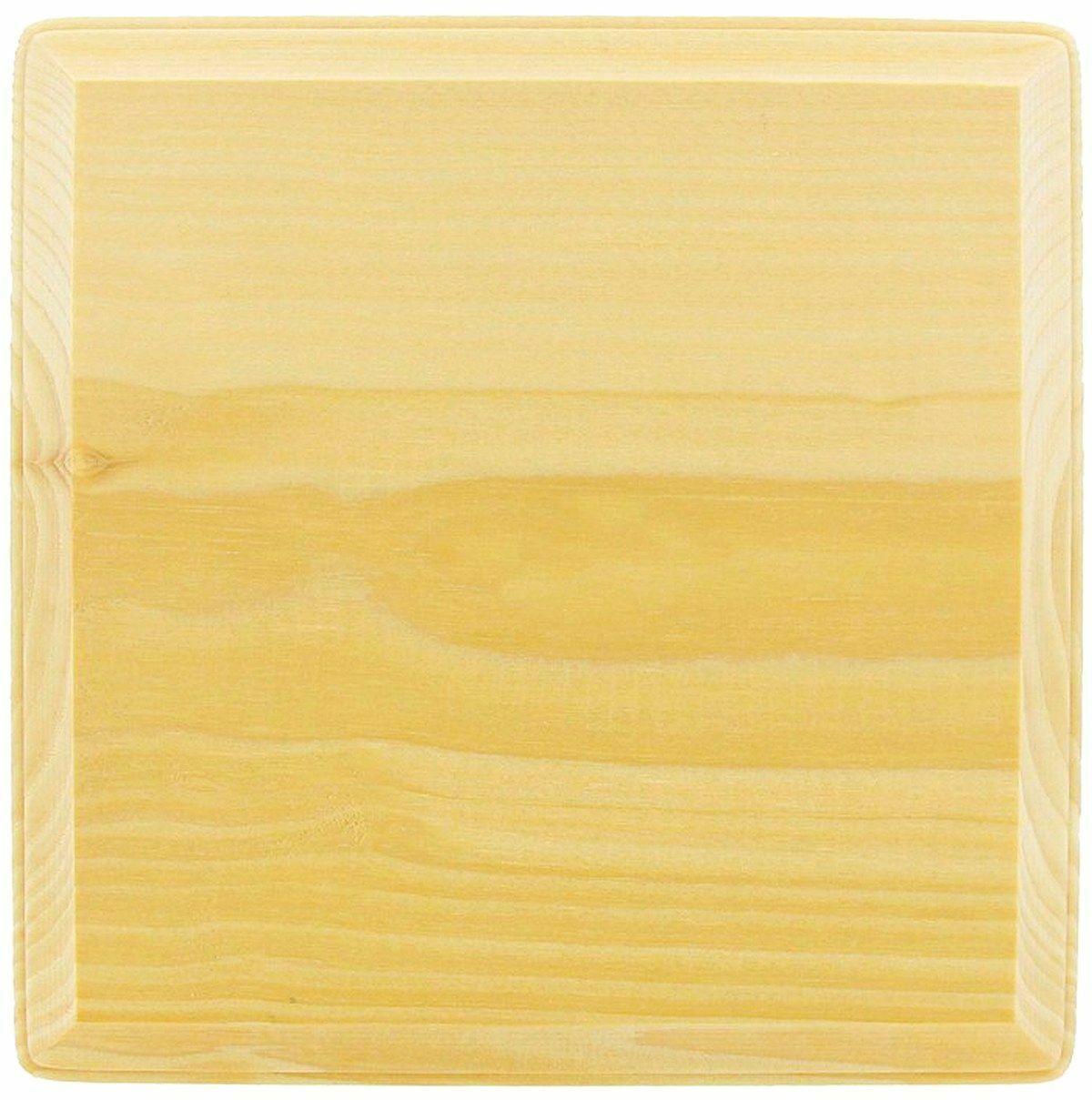 SQUARE PLAQUE 6 3/4&quot; x 3/4&quot; WOOD Unfinished Wooden craft decoupage DEMIS... - $24.11