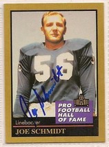 Joe Schmidt signed autographed Football card HOF - $18.92