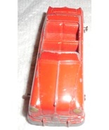 Tootsietoy Red Orange 2 Door Convertible Used Car Nice Shape 1960&#39;s - £4.79 GBP