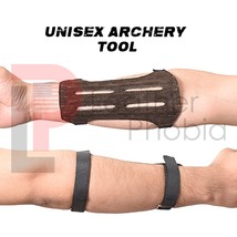 Archery Leather Arm Guard Protector Traditional Forearm Guard Hunting Ar... - £8.48 GBP