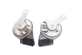00-06 MERCEDES-BENZ W220 HORNS HIGH & LOW TONE HORN PAIR E6089 image 5
