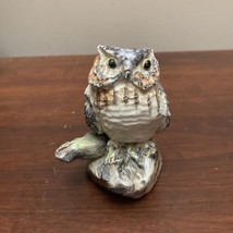 Molla Art Pottery Vancouver Bc Canada “Woodland Creatures” Owl Figurine - £47.48 GBP