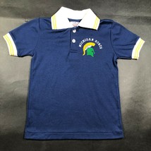 Vintage 90s Michigan State University Kids Toddlers Childs L Blue Polo Shirt - £14.99 GBP