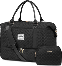 Travel Duffle Bag, Weekender Bag with Shoe Compartment andToiletry Bag ,... - £46.68 GBP