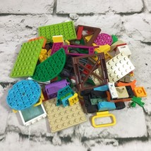 Lego Lot Assorted Specialty Pieces Green Blue Yellow Pink Includes 1 Min... - $14.84
