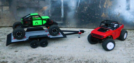 High Clearence flat bed trailer Compatible with Axial SCX 24 Rock Crawle... - £59.57 GBP