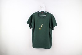 Vtg Y2K 2000 Harry Potter Womens Medium Distressed Spell Out T-Shirt Green USA - £54.14 GBP