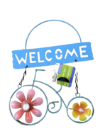 Garden Collection Indoor/Outdoor Metal &quot;Welcome&quot; Sign-Brand New-SHIP N 2... - €19,41 EUR