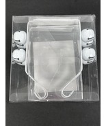 Christmas Stocking Holders White Metal With Jingle Bells Mantle Holiday NEW - €16,38 EUR