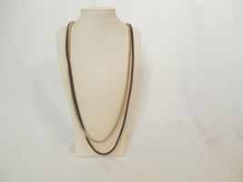 Style &amp; Co 34” Gold/Brown Tone Chain Necklace C496 $26 - $12.47