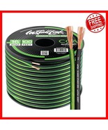 16 AWG 100ft Speaker Wire - Frosted Green/Black for Home &amp; Car Audio - $575.48 MXN