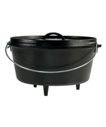 8-Quart Deep Seasoned Cast Iron Dutch Oven with Lid and Metal Handle - $250.77