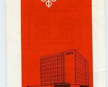 Hotel Continental Brochure Map of Stockholm Sweden 1960&#39;s Carlsberg - £11.85 GBP