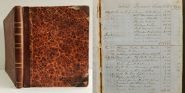 1856-60 Antique Ledger Schooner Fannie Currie Ship Handwritten Nautical - £366.50 GBP