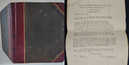 1926-59 Vintage Knights Of Columbus Meeting Book W Ephemera Schenectady Ny 201 - £112.92 GBP