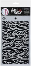 Ciao Bella Bad Girls Texture Stencil 5&quot;X8&quot;-Flow - £17.31 GBP