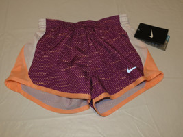 Nike Dri Fit Stay Cool girls running shorts fitness 6X 362778-p76 bold b... - $12.86