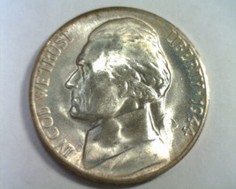 1944-S Silver Jefferson Nickel Gem Uncirculated+ Gem Unc.+ Attractive Rim Toning - £25.18 GBP