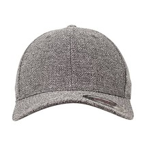 Melange Flexfit Cap, Unisex, 6355, dk heathergrey, S/M  - $35.00