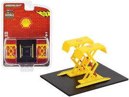 Automotive Double Scissor Lift &quot;Shell Oil&quot; Yellow &quot;Double Scissor Lifts&quot;... - $35.49