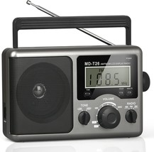 Portable Am Fm Shortwave Radio,Battery Operated Radio By 4D Cell Batteri... - $45.98