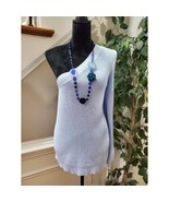 Nine West Women&#39;s Blue Polyester One Shoulder Off Pullover Knit Sweater ... - $67.70 CAD