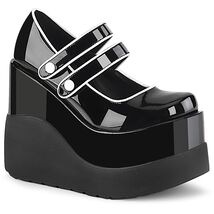FINAL SALE VOID-37 Women&#39;s  5&quot;  Wedge Platform Maryjane Black Shoes 8 - €41,95 EUR