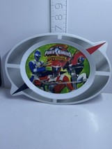 Disney Oval Child Kid Figure Food Plate Dish Power Rangers Operation Overdrive - $5.89