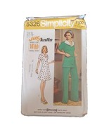 Vtg 1974 Sewing Pattern SIMPLICITY 6326 MINI DRESS Pantsuit Size 14 Bst ... - £10.37 GBP