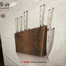 Cangshan S1 Series 6-Piece German Steel Forged Knife Block Set - £117.91 GBP