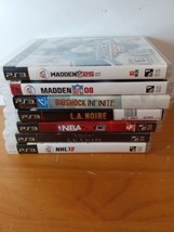 Lot Of 7 Ps3 Games, NHL, MADDEN, NFL, Skyrim, 2K- all have manual, nice condit - £28.27 GBP