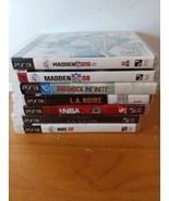 Lot Of 7 Ps3 Games, NHL, MADDEN, NFL, Skyrim, 2K- all have manual, nice ... - £28.35 GBP
